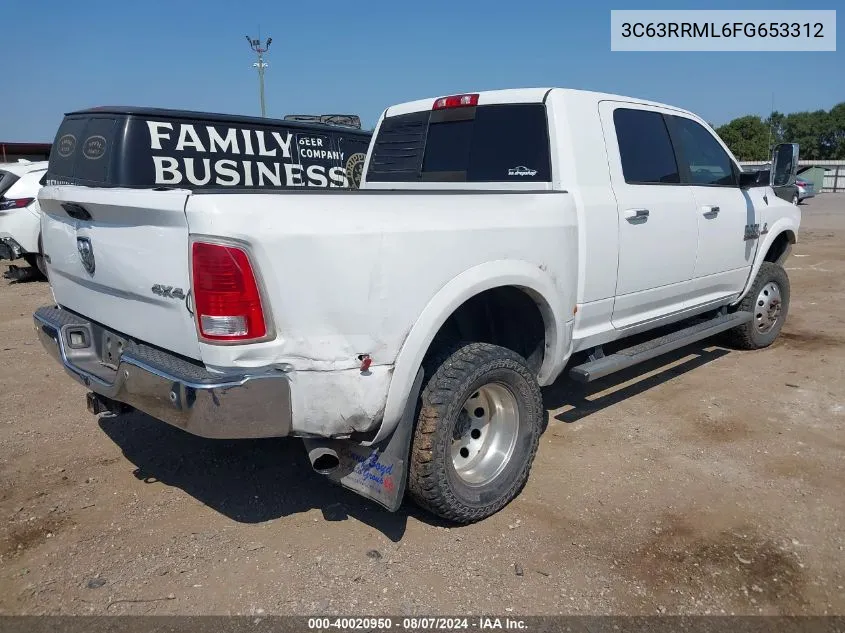 3C63RRML6FG653312 2015 Ram 3500 Laramie