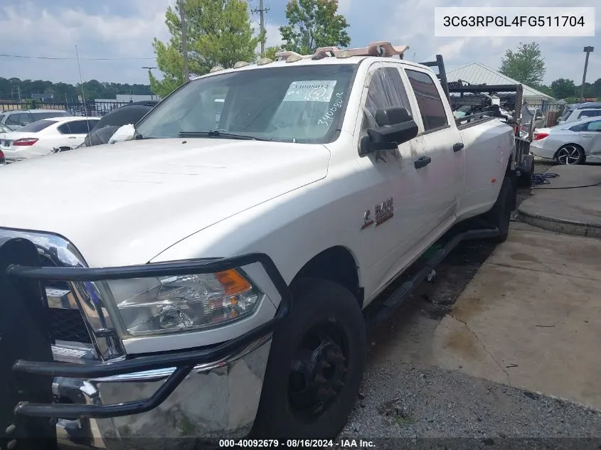 2015 Ram 3500 Tradesman VIN: 3C63RPGL4FG511704 Lot: 40092679