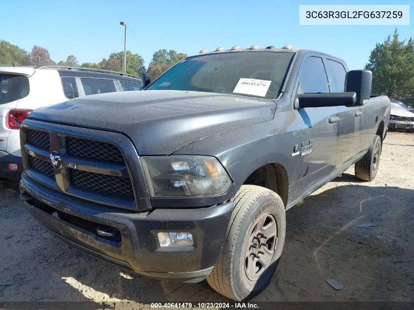 3C63R3GL2FG637259 2015 Ram 3500 Tradesman