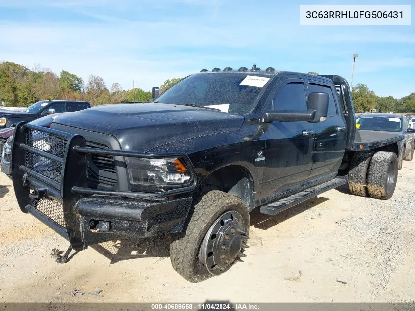 2015 Ram 3500 Big Horn VIN: 3C63RRHL0FG506431 Lot: 40689558