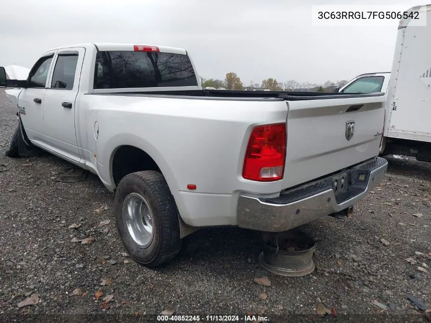 2015 Ram 3500 Tradesman VIN: 3C63RRGL7FG506542 Lot: 40852245