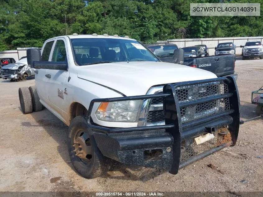 2016 Ram 3500 Chassis Tradesman/Slt/Laramie VIN: 3C7WRTCL4GG140391 Lot: 39515754