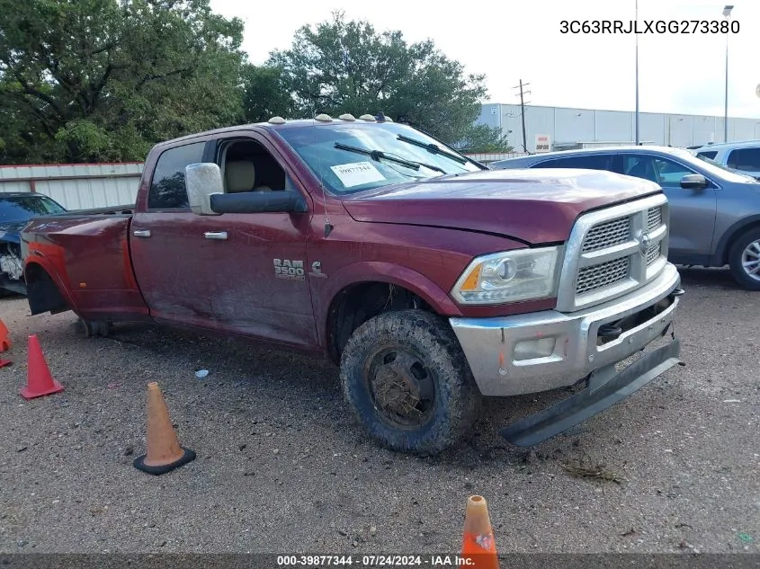 2016 Ram 3500 Laramie VIN: 3C63RRJLXGG273380 Lot: 39877344