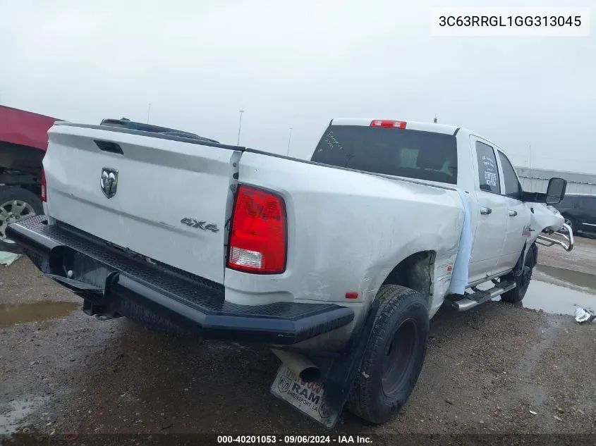 2016 Ram 3500 Tradesman VIN: 3C63RRGL1GG313045 Lot: 40201053