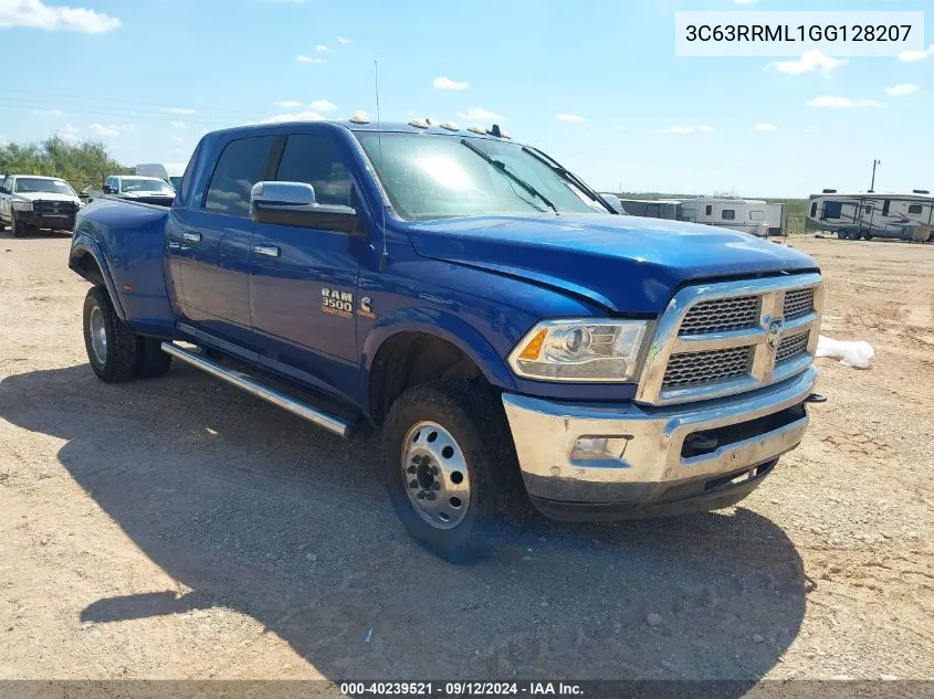 3C63RRML1GG128207 2016 Ram 3500 Laramie