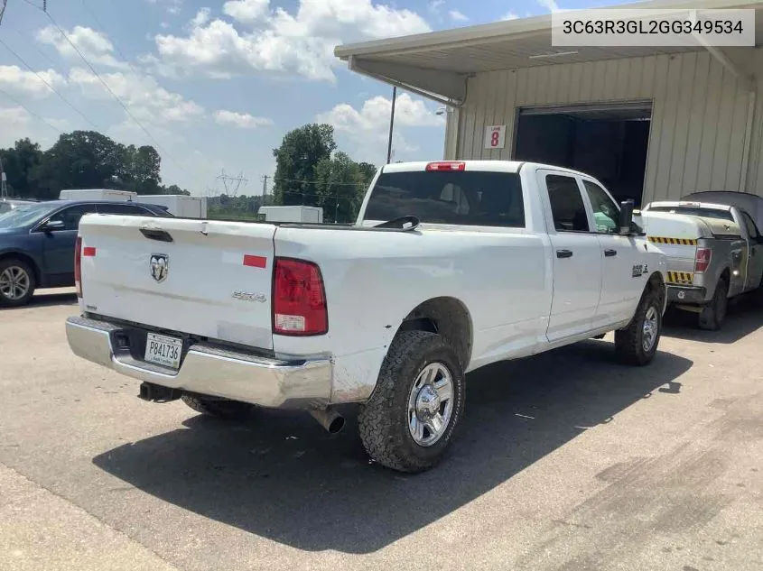 2016 Ram 3500 Tradesman VIN: 3C63R3GL2GG349534 Lot: 40460855