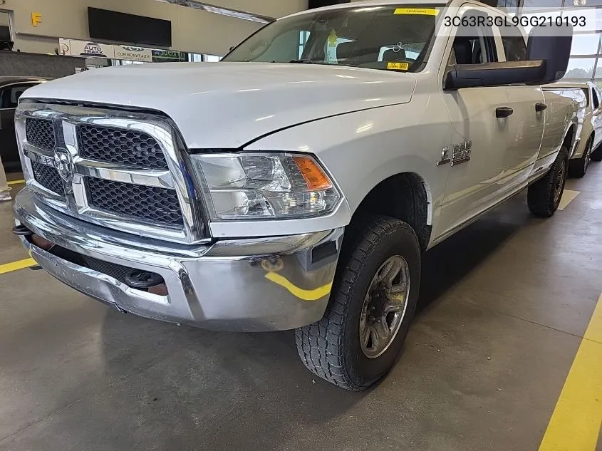 2016 Ram 3500 Tradesman VIN: 3C63R3GL9GG210193 Lot: 40701738