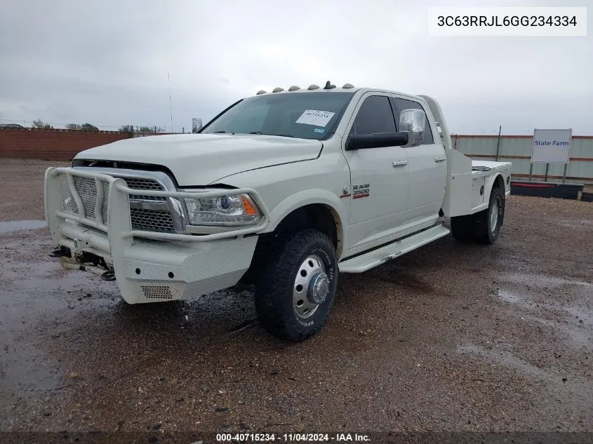 2016 Ram 3500 Laramie VIN: 3C63RRJL6GG234334 Lot: 40715234