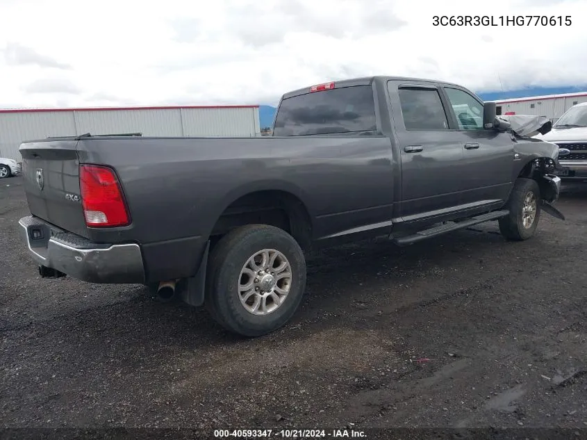 2017 Ram 3500 Tradesman 4X4 8' Box VIN: 3C63R3GL1HG770615 Lot: 40593347