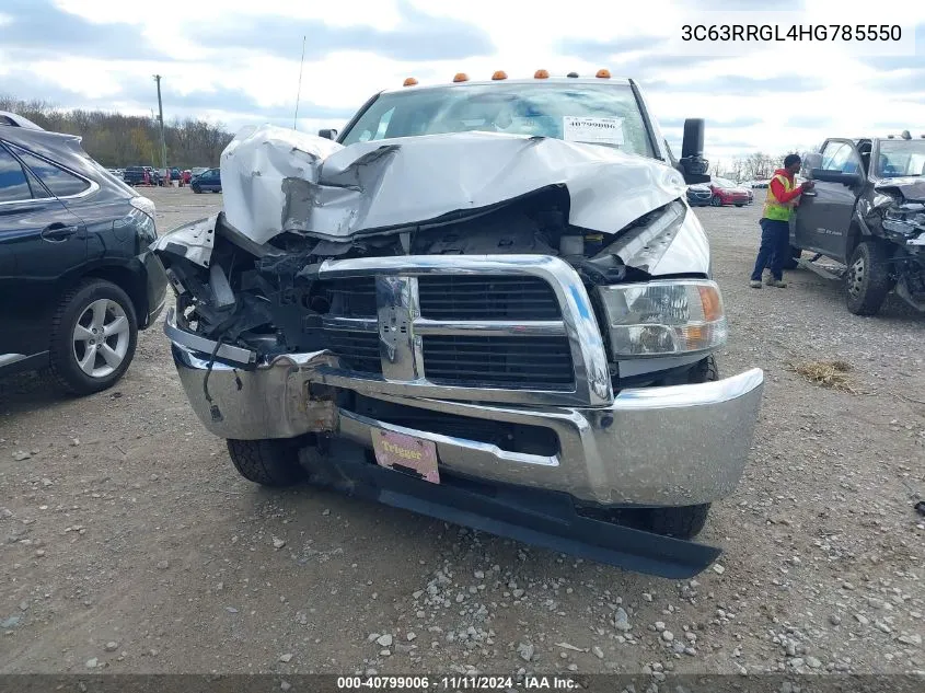 2017 Ram 3500 Tradesman 4X4 8' Box VIN: 3C63RRGL4HG785550 Lot: 40799006