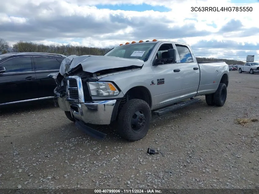 2017 Ram 3500 Tradesman 4X4 8' Box VIN: 3C63RRGL4HG785550 Lot: 40799006