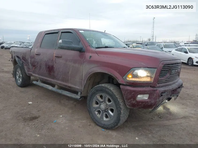 2018 Ram 3500 Laramie VIN: 3C63R3ML2JG113090 Lot: 12110599