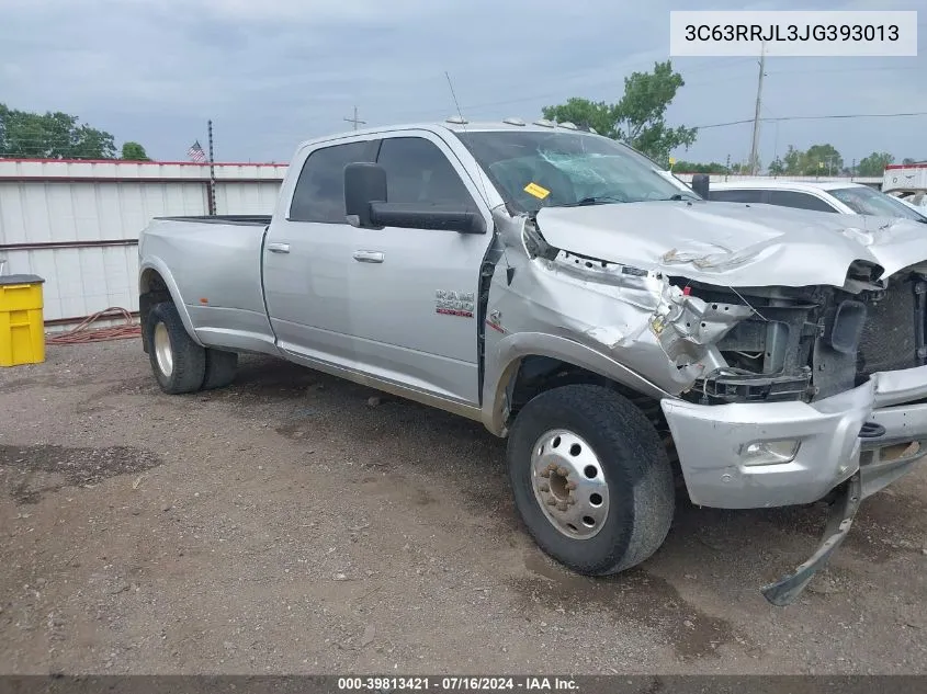 2018 Ram 3500 Laramie VIN: 3C63RRJL3JG393013 Lot: 39813421