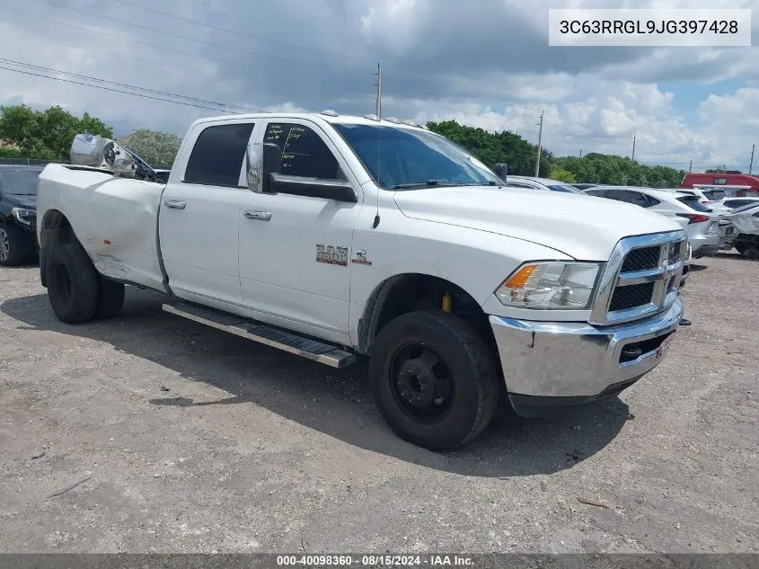 3C63RRGL9JG397428 2018 Ram 3500 Tradesman 4X4 8' Box