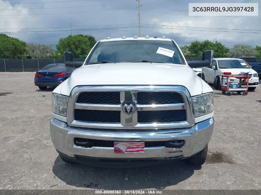 2018 Ram 3500 Tradesman 4X4 8' Box VIN: 3C63RRGL9JG397428 Lot: 40098360