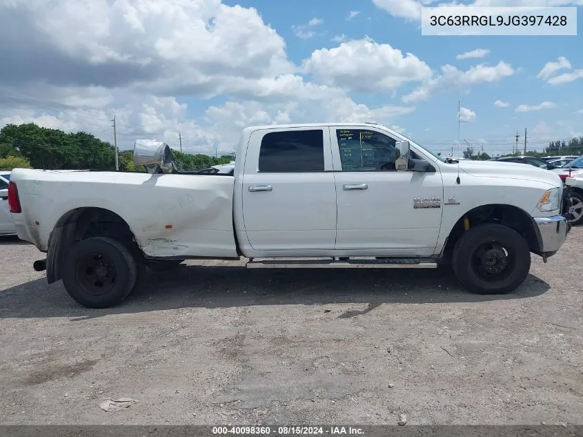 2018 Ram 3500 Tradesman 4X4 8' Box VIN: 3C63RRGL9JG397428 Lot: 40098360