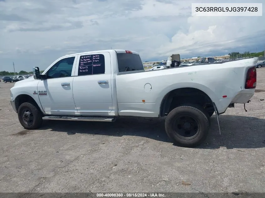 2018 Ram 3500 Tradesman 4X4 8' Box VIN: 3C63RRGL9JG397428 Lot: 40098360