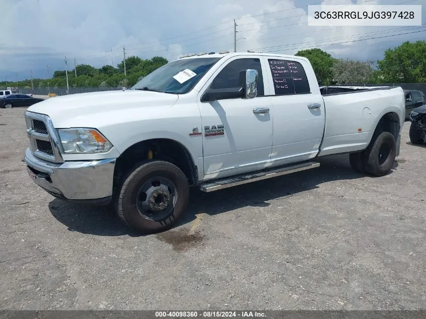 2018 Ram 3500 Tradesman 4X4 8' Box VIN: 3C63RRGL9JG397428 Lot: 40098360