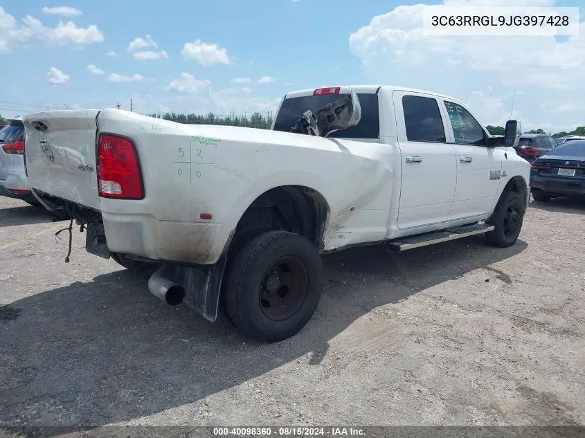 2018 Ram 3500 Tradesman 4X4 8' Box VIN: 3C63RRGL9JG397428 Lot: 40098360