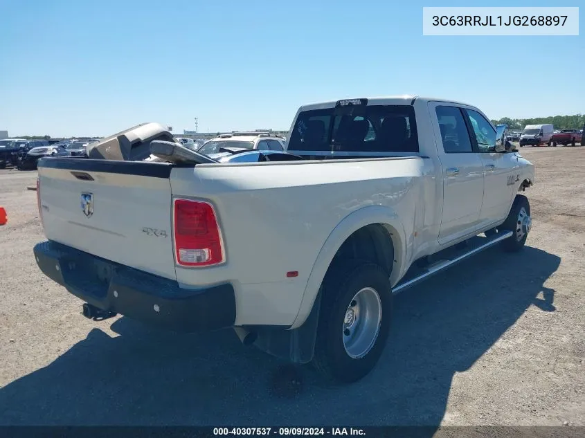 3C63RRJL1JG268897 2018 Ram 3500 Laramie 4X4 8' Box