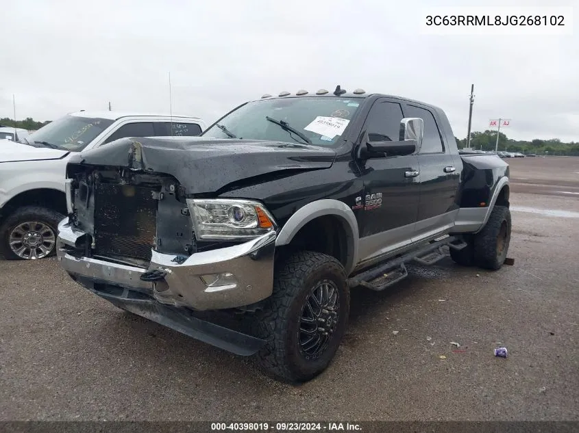 3C63RRML8JG268102 2018 Ram 3500 Laramie