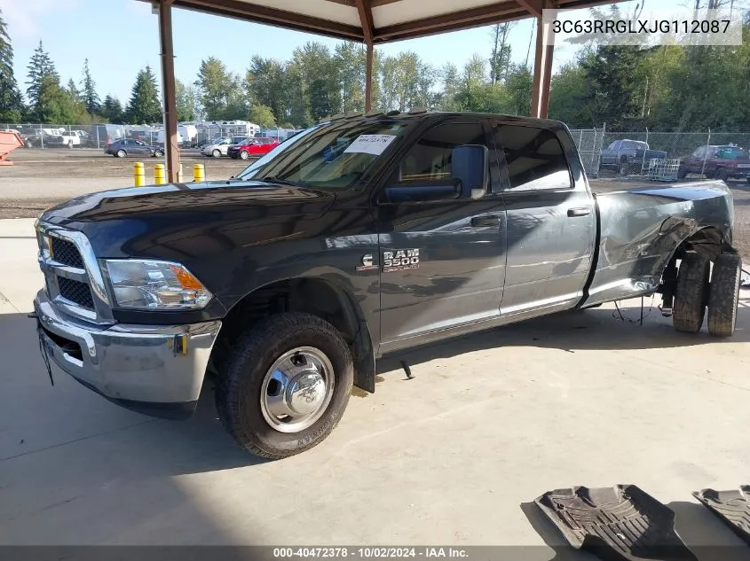 2018 Ram 3500 Tradesman 4X4 8' Box VIN: 3C63RRGLXJG112087 Lot: 40472378