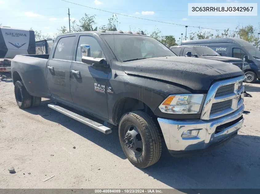 3C63RRHL8JG342967 2018 Ram 3500 Lone Star 4X4 8' Box