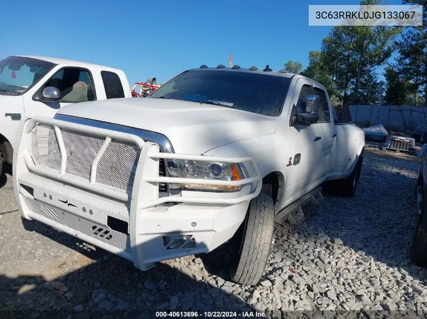 2018 Ram 3500 Laramie Longhorn 4X4 8' Box VIN: 3C63RRKL0JG133067 Lot: 40613696