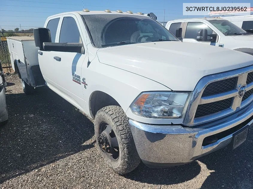 2018 Ram 3500 VIN: 3C7WRTCL8JG239562 Lot: 40667939