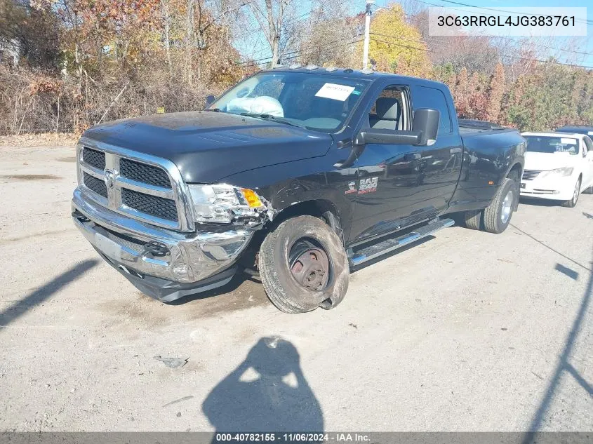 2018 Ram 3500 Tradesman 4X4 8' Box VIN: 3C63RRGL4JG383761 Lot: 40782155