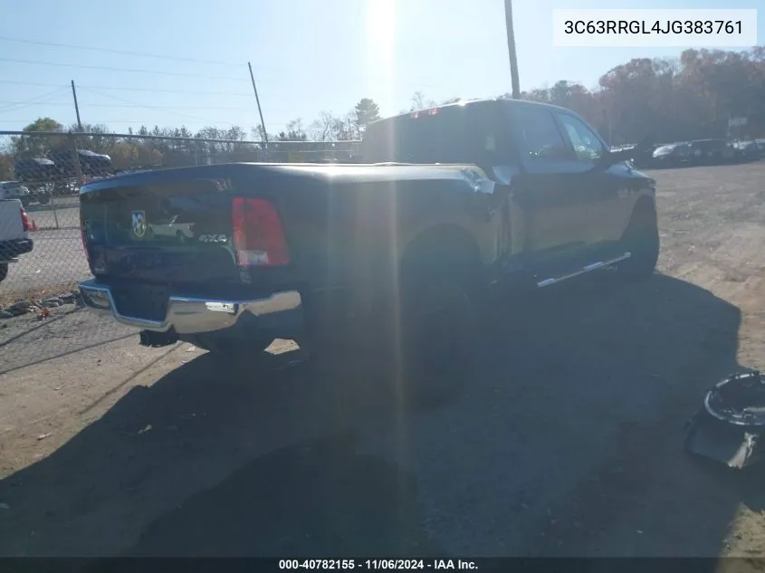 2018 Ram 3500 Tradesman 4X4 8' Box VIN: 3C63RRGL4JG383761 Lot: 40782155