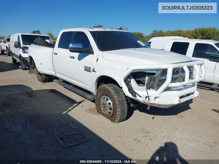 2018 Ram 3500 Laramie 4X4 8' Box VIN: 3C63RRJL7JG305323 Lot: 40844455