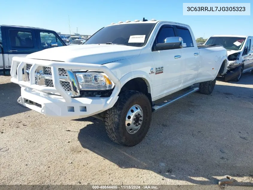 2018 Ram 3500 Laramie 4X4 8' Box VIN: 3C63RRJL7JG305323 Lot: 40844455