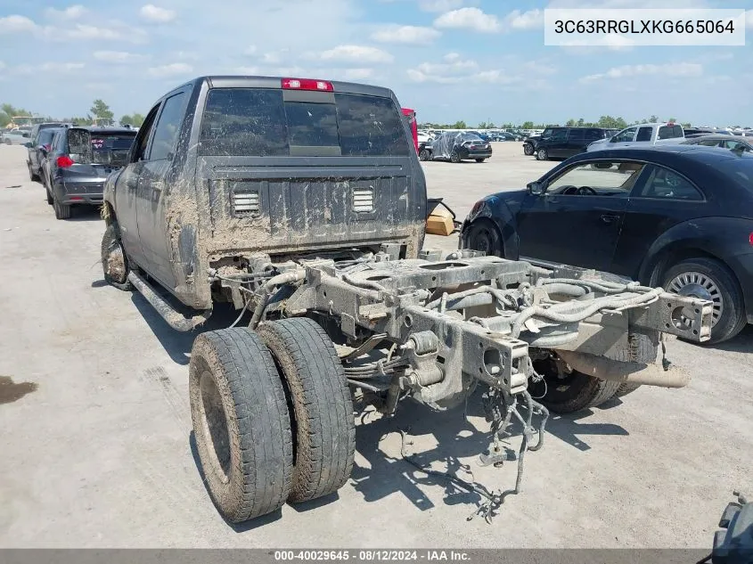 2019 Ram 3500 Tradesman 4X4 8' Box VIN: 3C63RRGLXKG665064 Lot: 40029645