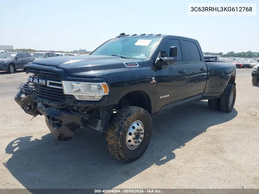 3C63RRHL3KG612768 2019 Ram 3500 Lone Star 4X4 8' Box