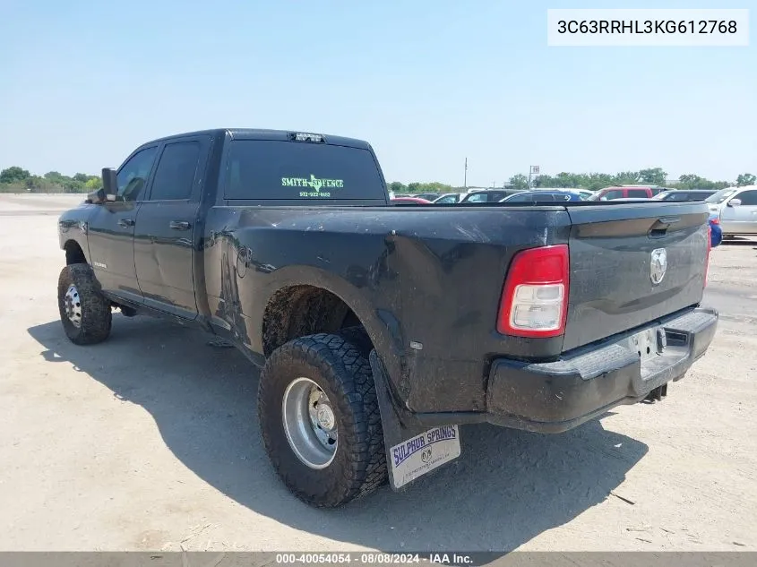 3C63RRHL3KG612768 2019 Ram 3500 Lone Star 4X4 8' Box