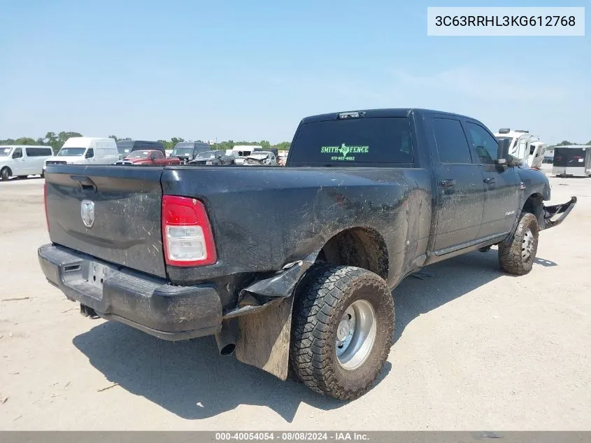 3C63RRHL3KG612768 2019 Ram 3500 Lone Star 4X4 8' Box