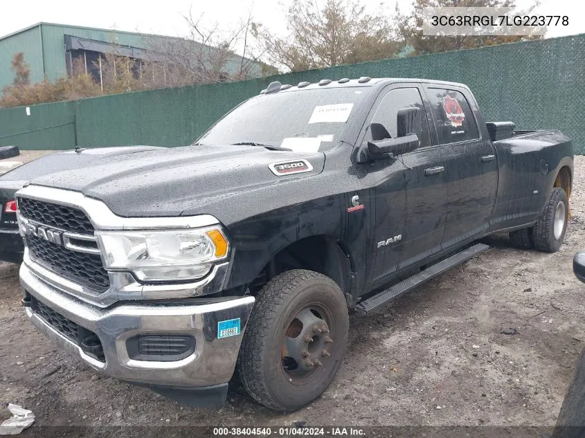 2020 Ram 3500 VIN: 3C63RRGL7LG223778 Lot: 38404540