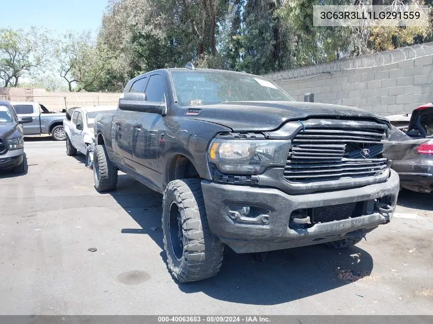 2020 Ram 3500 Big Horn VIN: 3C63R3LL1LG291559 Lot: 40063683