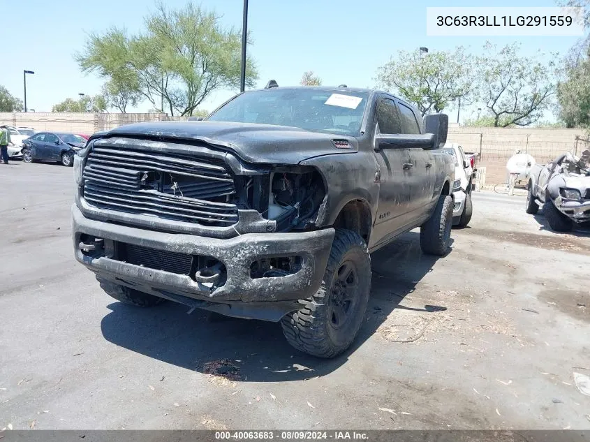 2020 Ram 3500 Big Horn VIN: 3C63R3LL1LG291559 Lot: 40063683