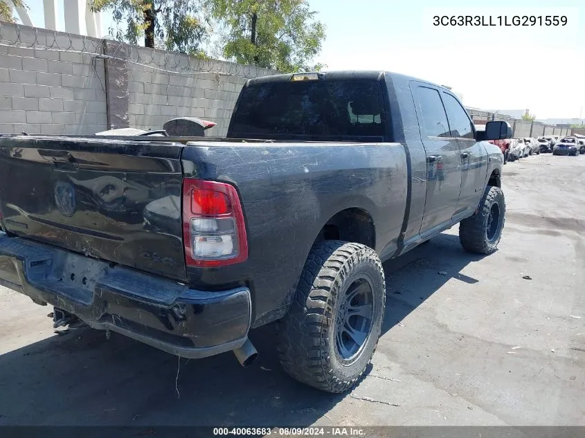 2020 Ram 3500 Big Horn VIN: 3C63R3LL1LG291559 Lot: 40063683