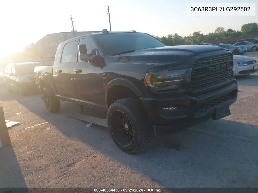 2020 Ram 3500 Limited Mega Cab 4X4 6'4 Box VIN: 3C63R3PL7LG292502 Lot: 40354430