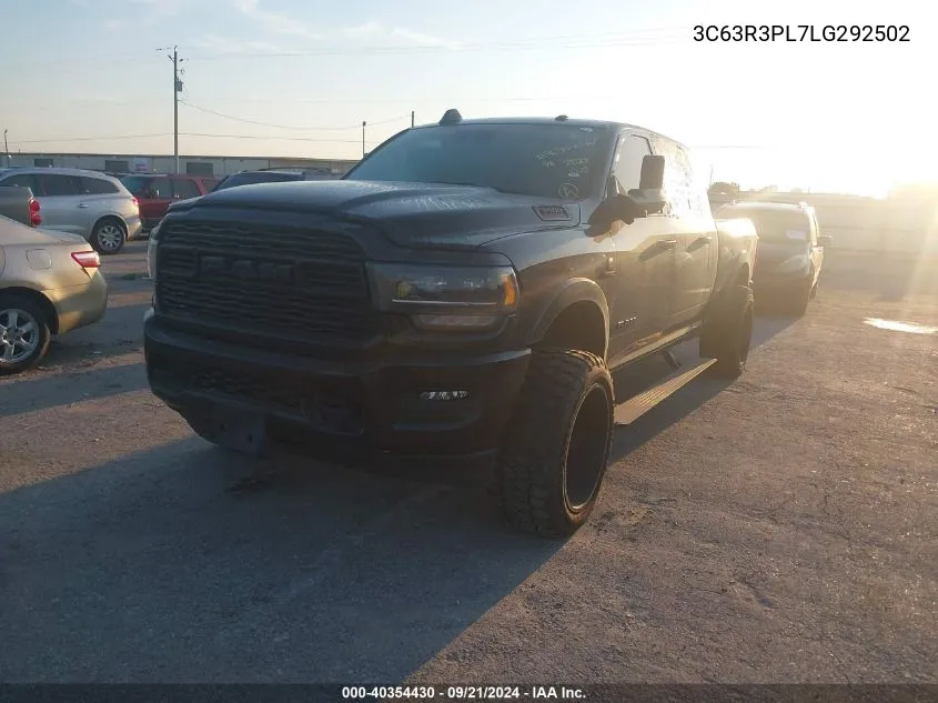 2020 Ram 3500 Limited Mega Cab 4X4 6'4 Box VIN: 3C63R3PL7LG292502 Lot: 40354430