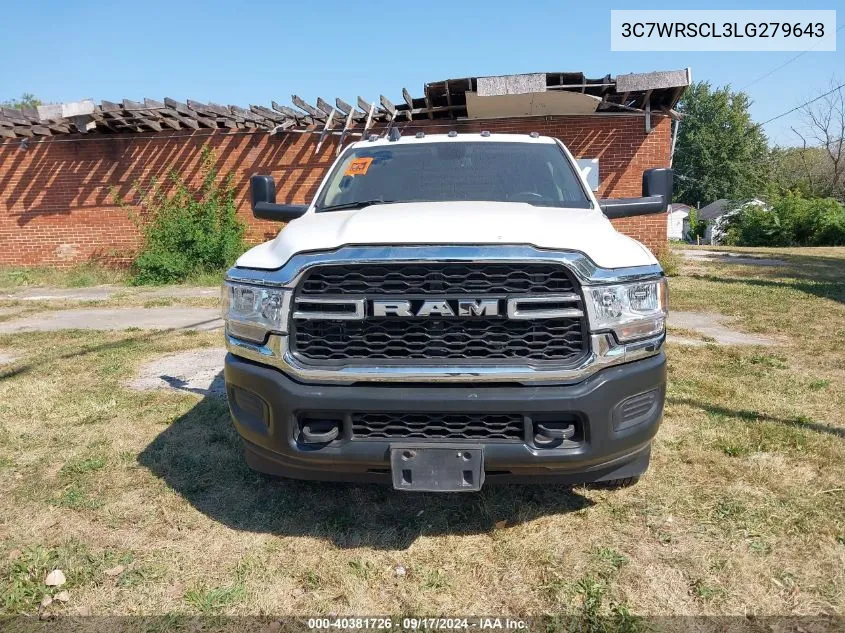 2020 Ram 3500 VIN: 3C7WRSCL3LG279643 Lot: 40381726