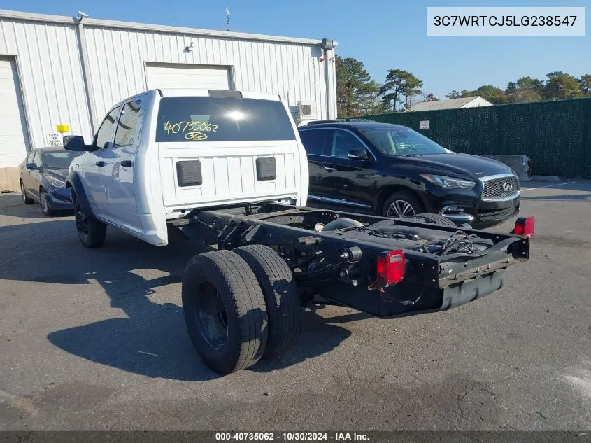 2020 Ram 3500 Chassis Tradesman/Slt/Laramie/Limited VIN: 3C7WRTCJ5LG238547 Lot: 40735062