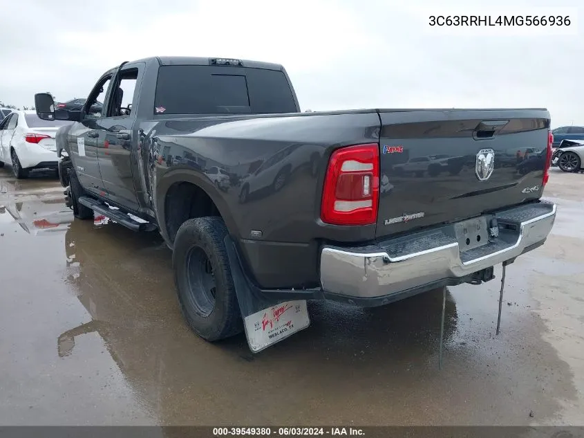 2021 Ram 3500 Lone Star 4X4 8' Box VIN: 3C63RRHL4MG566936 Lot: 39549380