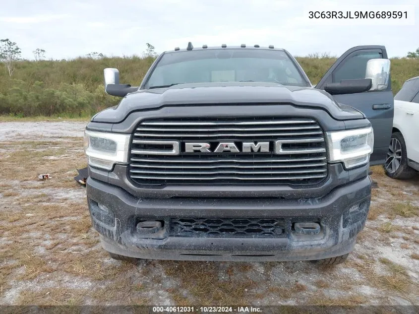 2021 Ram 3500 Laramie 4X4 8' Box VIN: 3C63R3JL9MG689591 Lot: 40612031