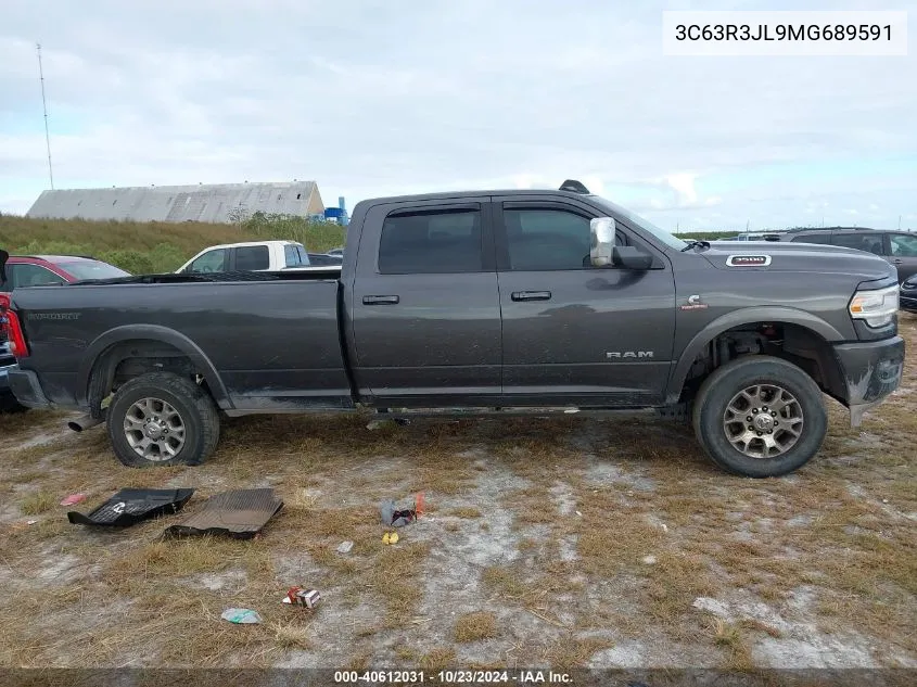 2021 Ram 3500 Laramie 4X4 8' Box VIN: 3C63R3JL9MG689591 Lot: 40612031