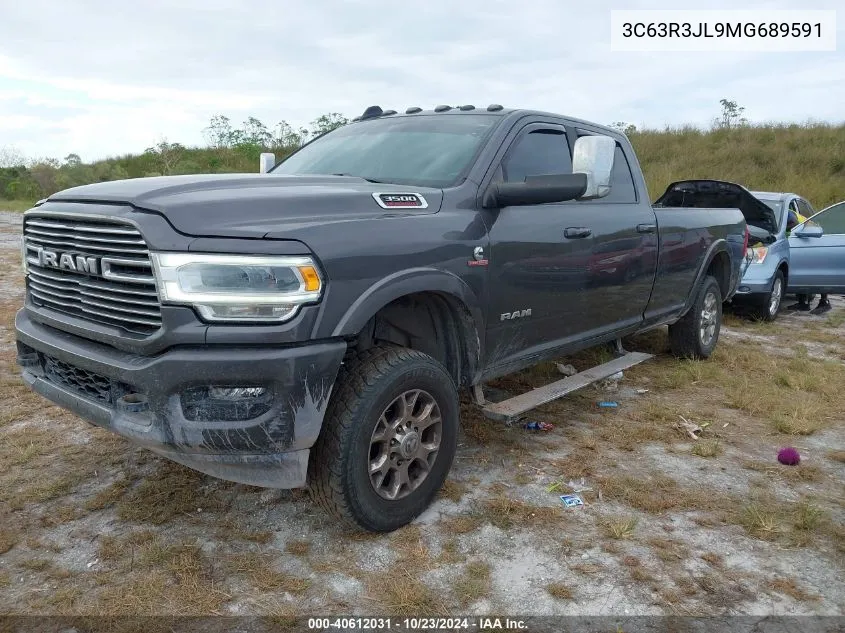 2021 Ram 3500 Laramie 4X4 8' Box VIN: 3C63R3JL9MG689591 Lot: 40612031