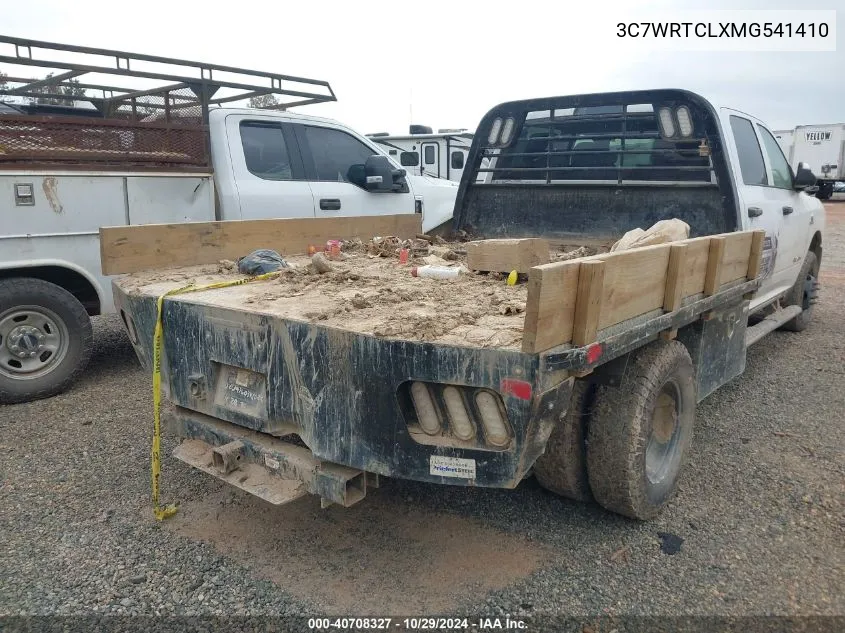 2021 Ram 3500 Chassis Tradesman/Slt/Laramie/Limited VIN: 3C7WRTCLXMG541410 Lot: 40708327